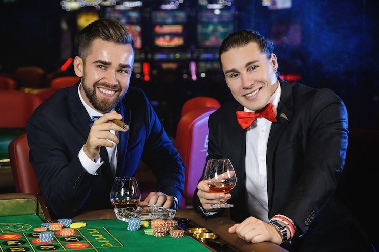 Studio live dealer Sic Bo Dadu di hmtoto dengan tiga dadu dan meja permainan profesional